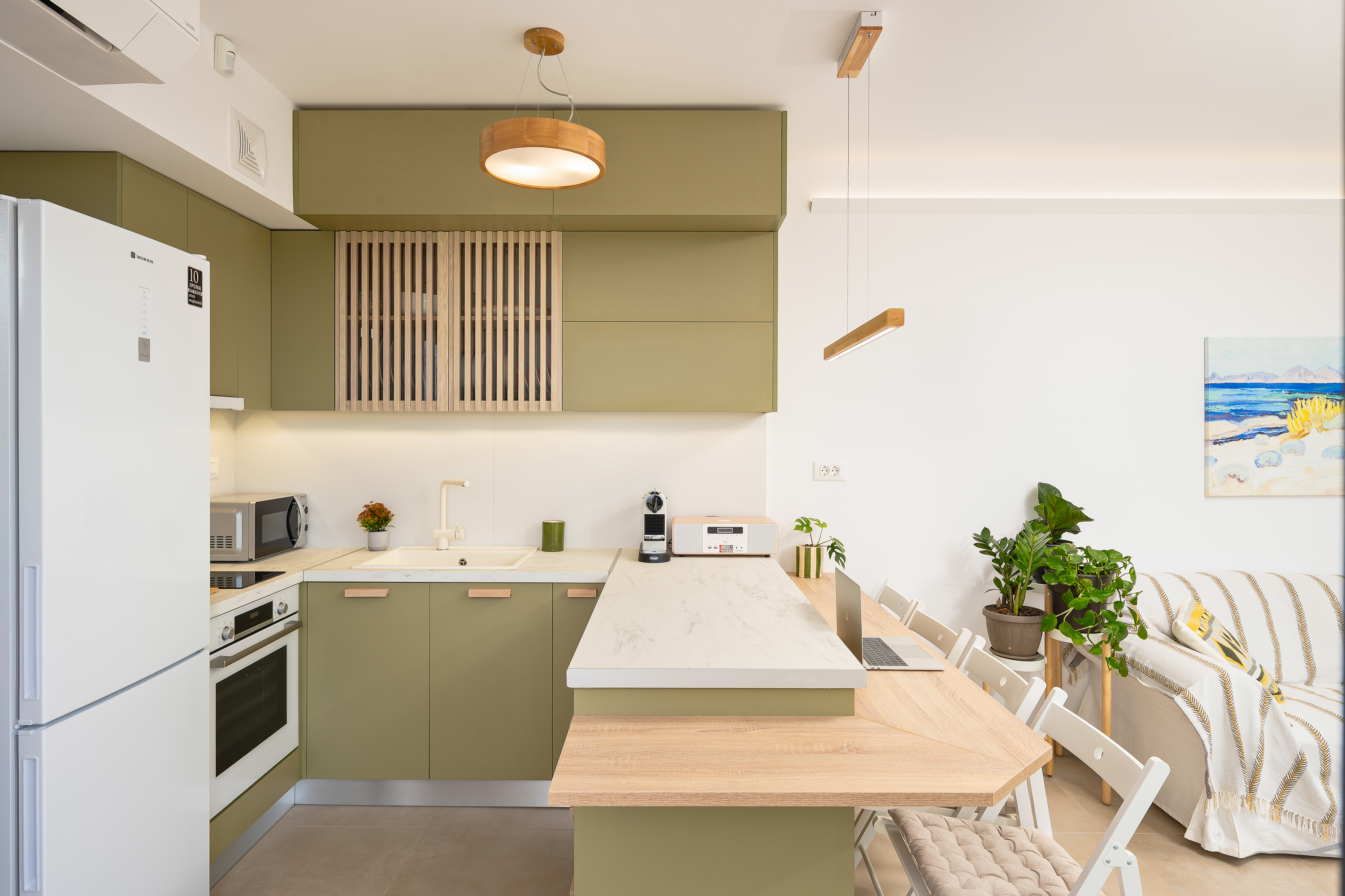 Kitchen and dining area